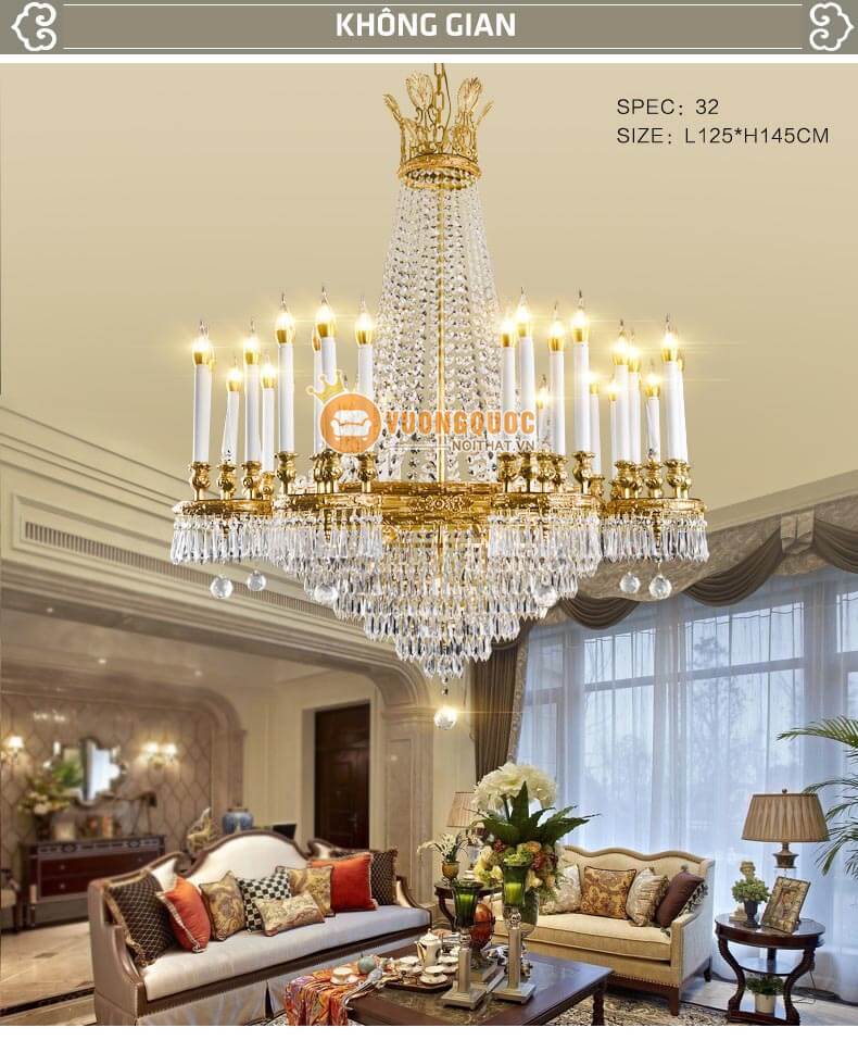 Đèn chùm pha lê cao cấp abr186-1